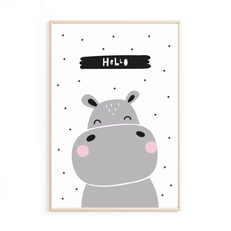 affiche-bebe-hippopotame