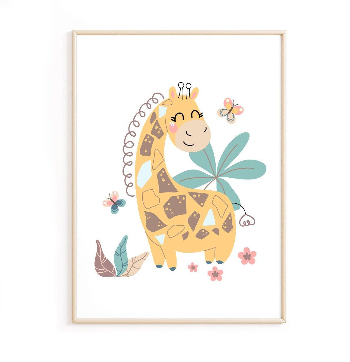 affiche-girafe-chambre-bébé