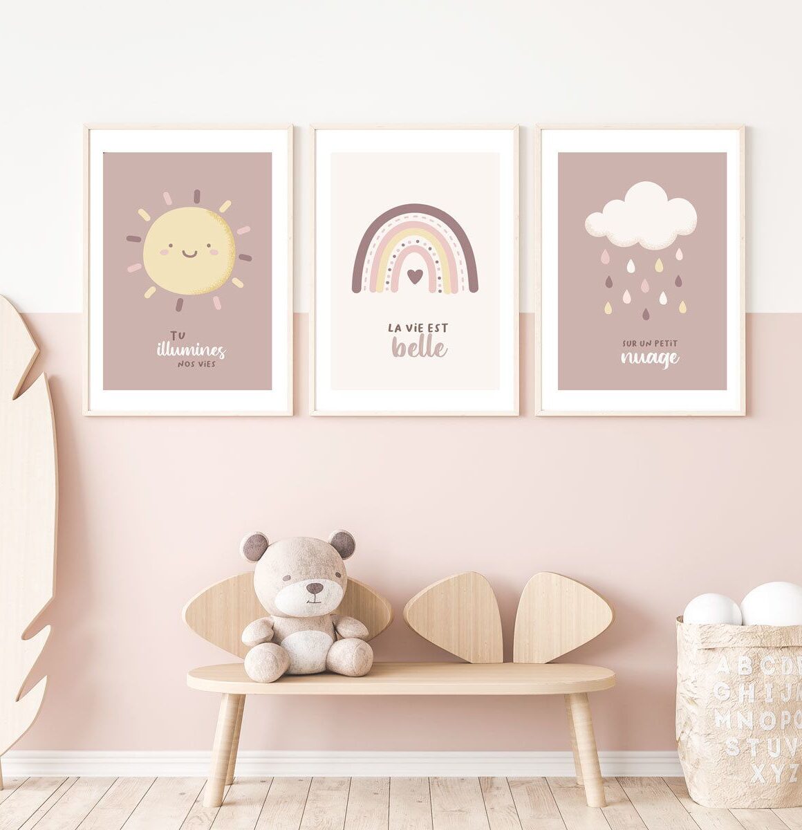 lot-de-3-affiche-chambre-fille