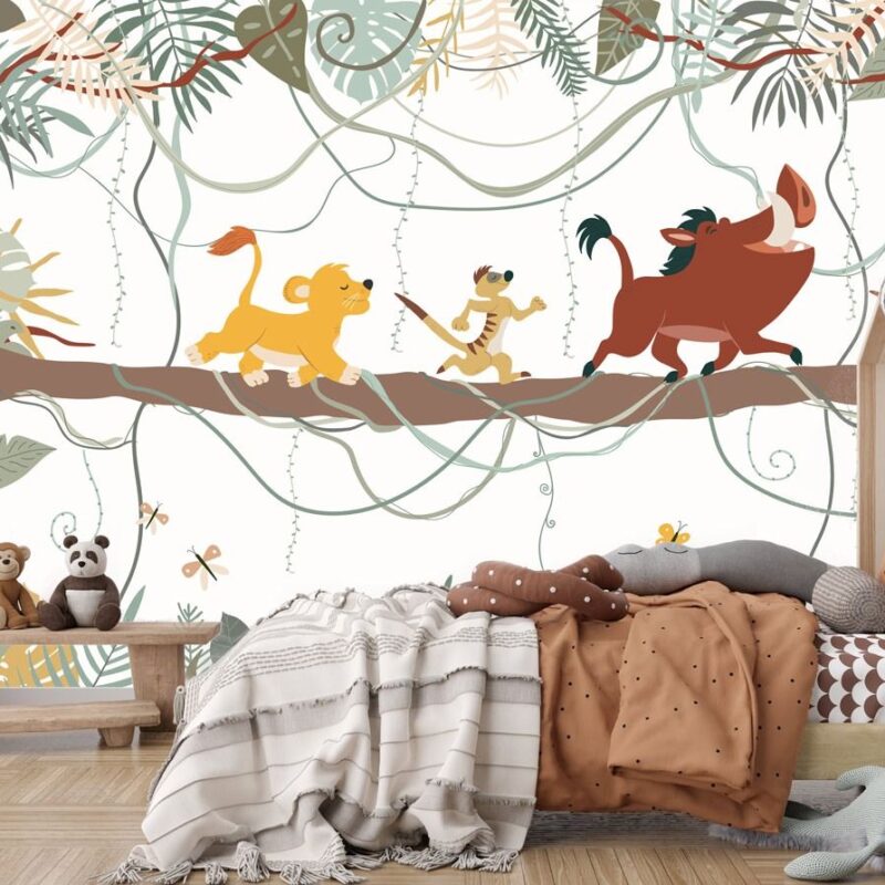 papier-peint-roi-lion-enfant